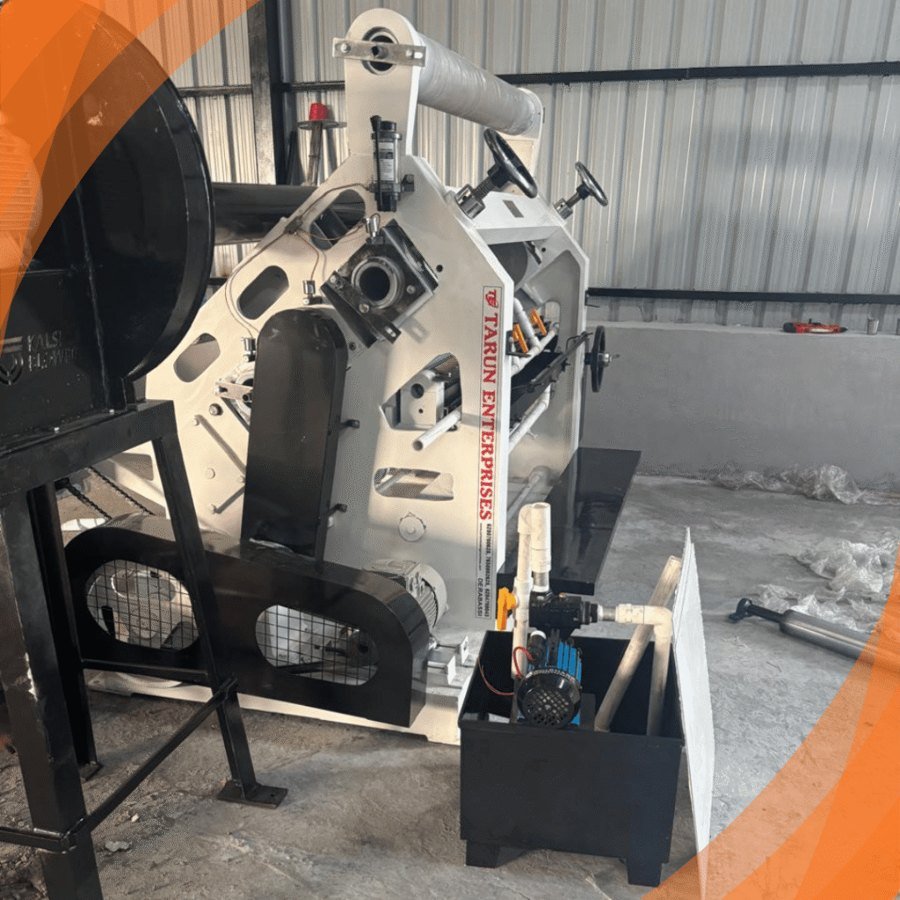 Oblique corrugation machine