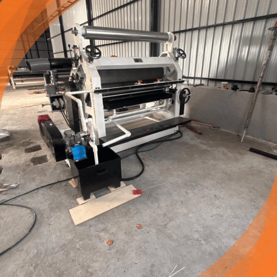 Double profile single facer corrugation machine